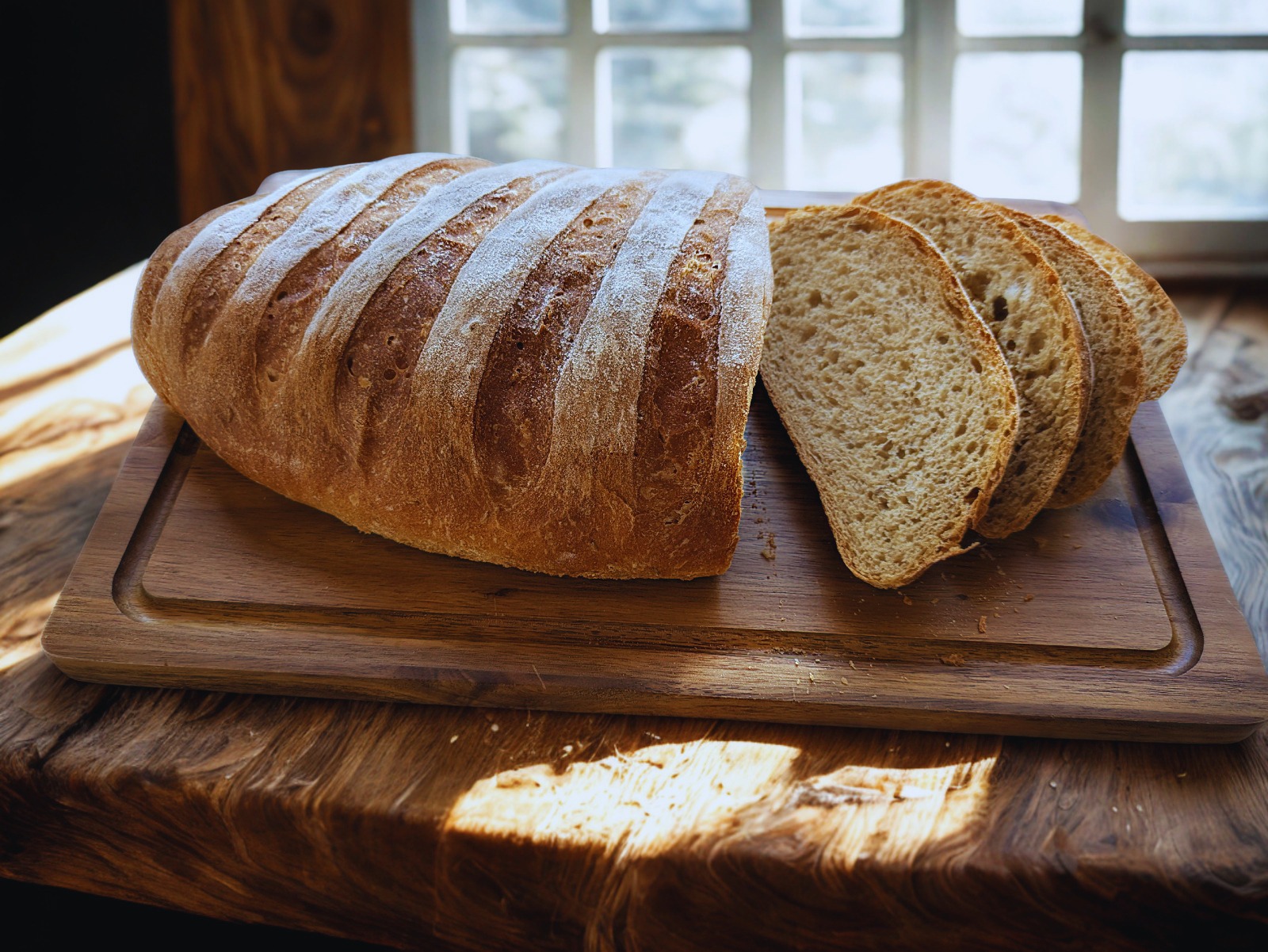 Rye and Caraway Seed Country Bloomer
